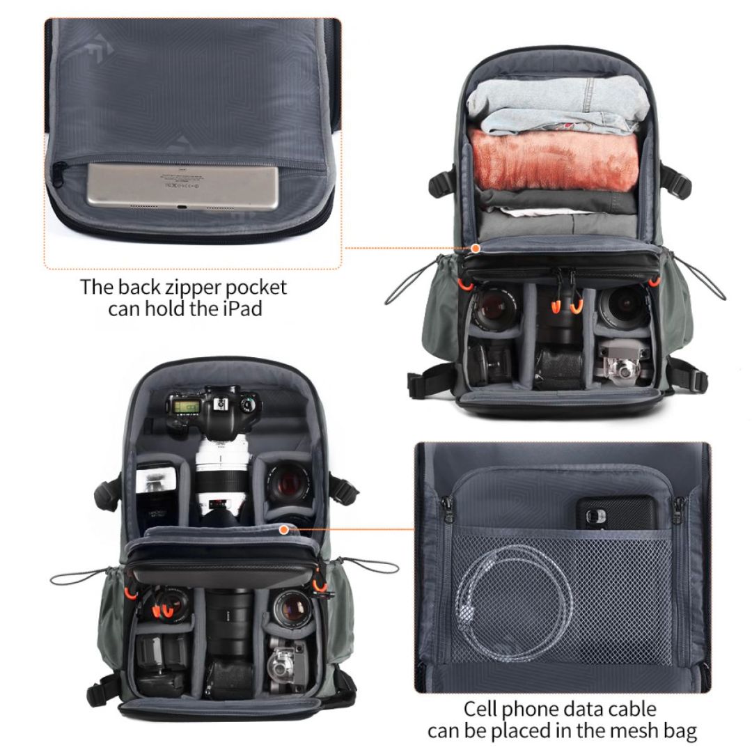 K&F Concept Pro Camera Backpack 32L Waterproof Rain cover Star Wander 03 (Crni) KF13.107 - 7